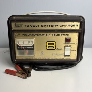 Vintage Sears Best 12 Volt Fully Automatic 8 AMP Battery Charger 608.71280